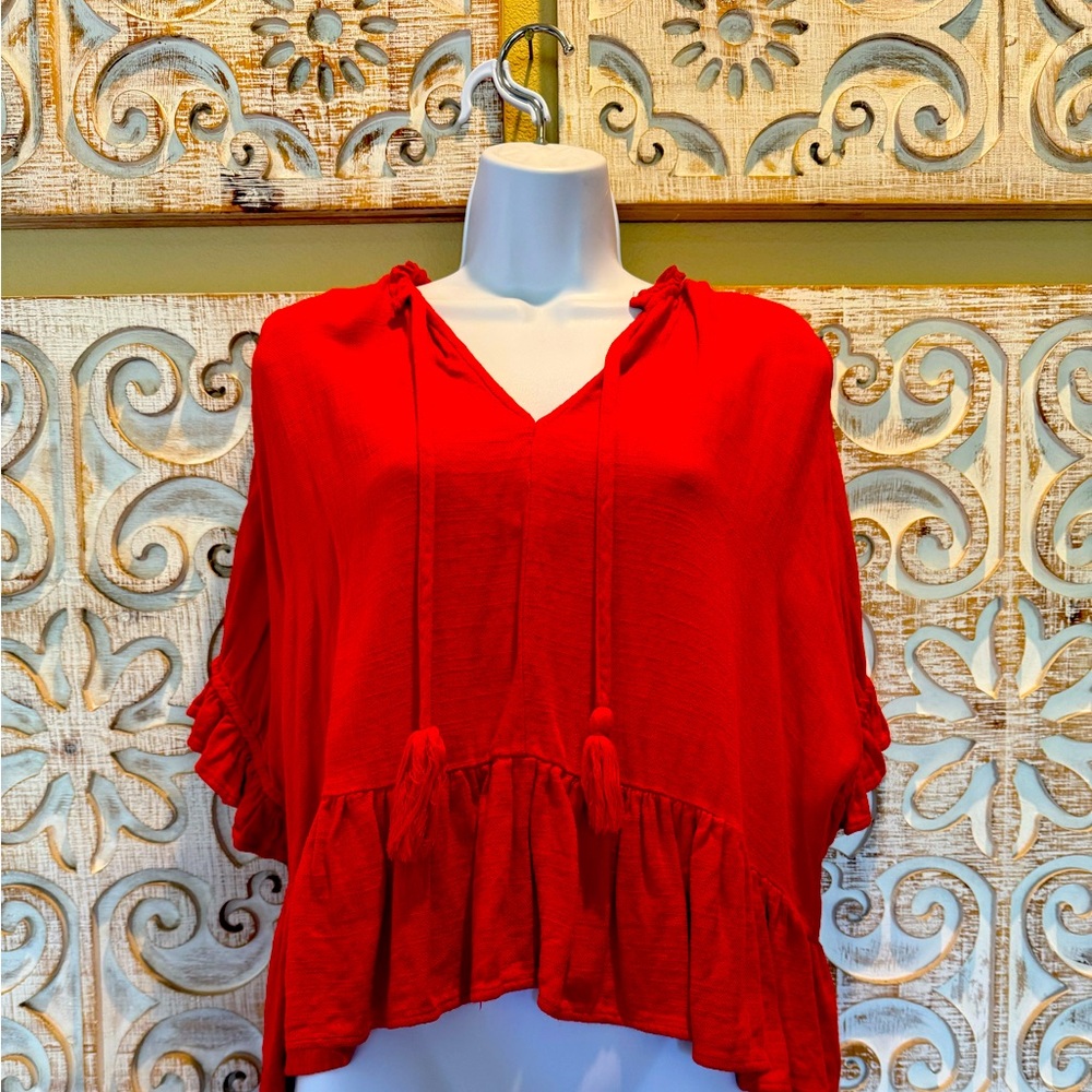 Umgee, red, size small shirt